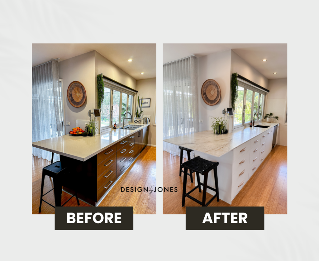 My 5 Top Home Renovation Hacks Designbyjones Com Au   Kitchen Reno Before After C 1024x838 